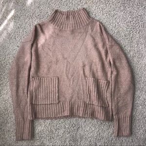 Mock turtle neck sweater